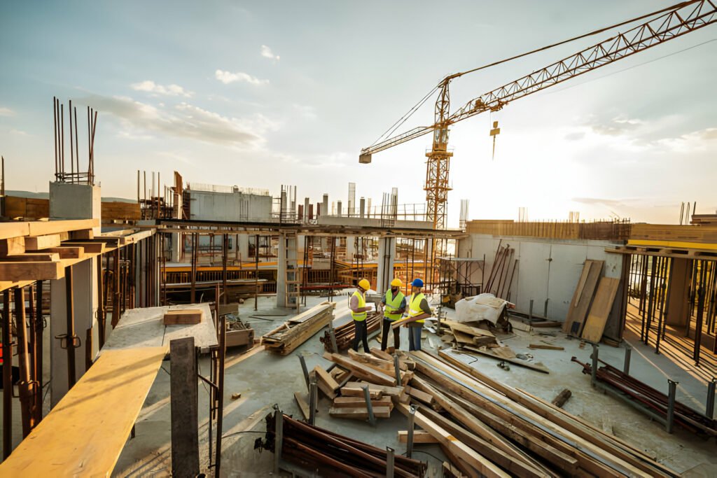 Travaux de bâtiments, travaux publics, portuaires et aéroportuaires